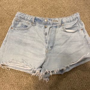 wild fable size 6 high rise jean shorts